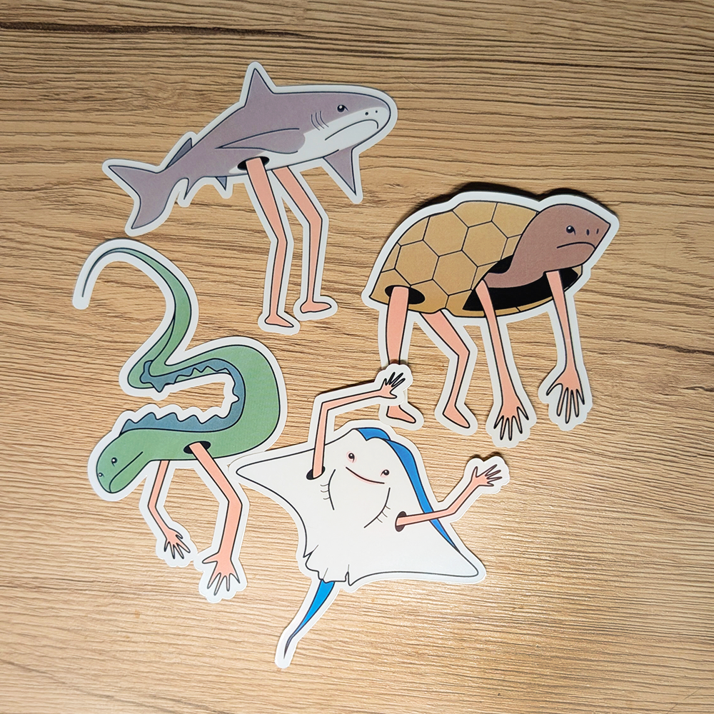 Sea Legs Eel Sticker