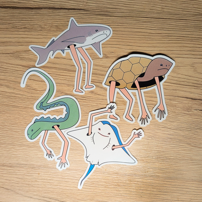 Sea Legs Eel Sticker
