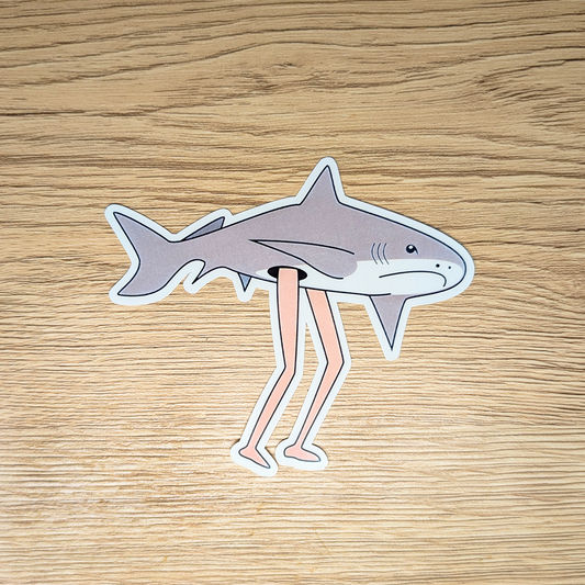 Sea Legs Shark Sticker