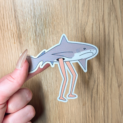 Sea Legs Shark Sticker