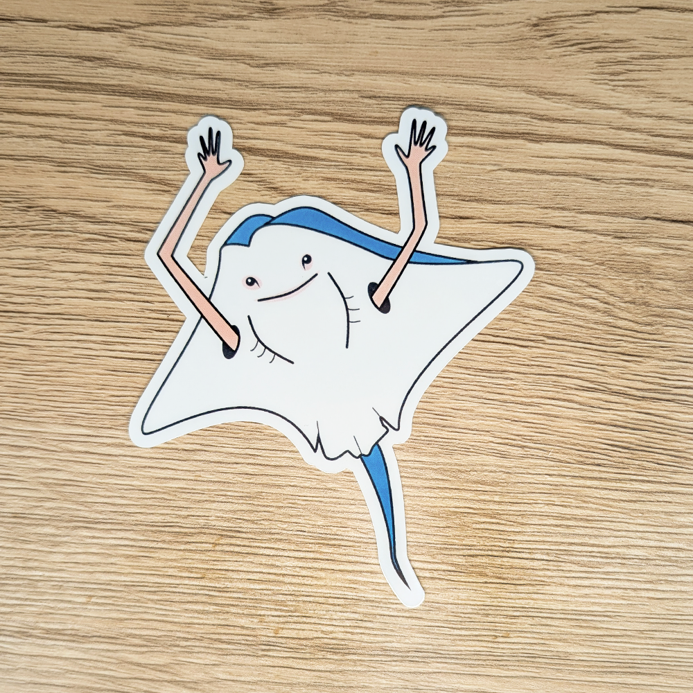 Sea Legs Sting Ray Sticker