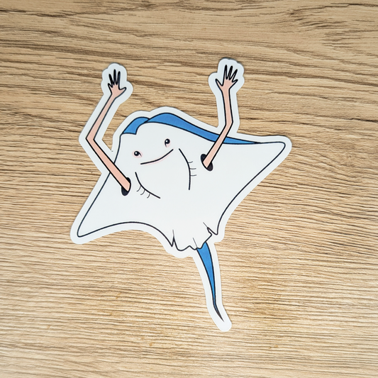 Sea Legs Sting Ray Sticker